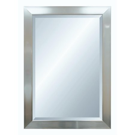 ALPINE FINE FURNITURE Alpine Fine Furniture 4151 Vibe Silver Wall Mirror with Bevel - 29 x 41 in. 4151